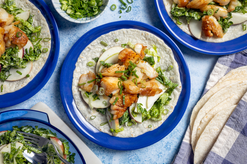 Asian-Style Baked Cod Tacos