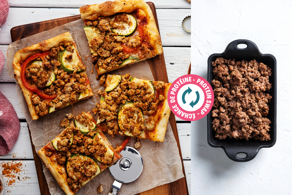 Protein Swap | Detroit-Style Pizza with Ground Beef