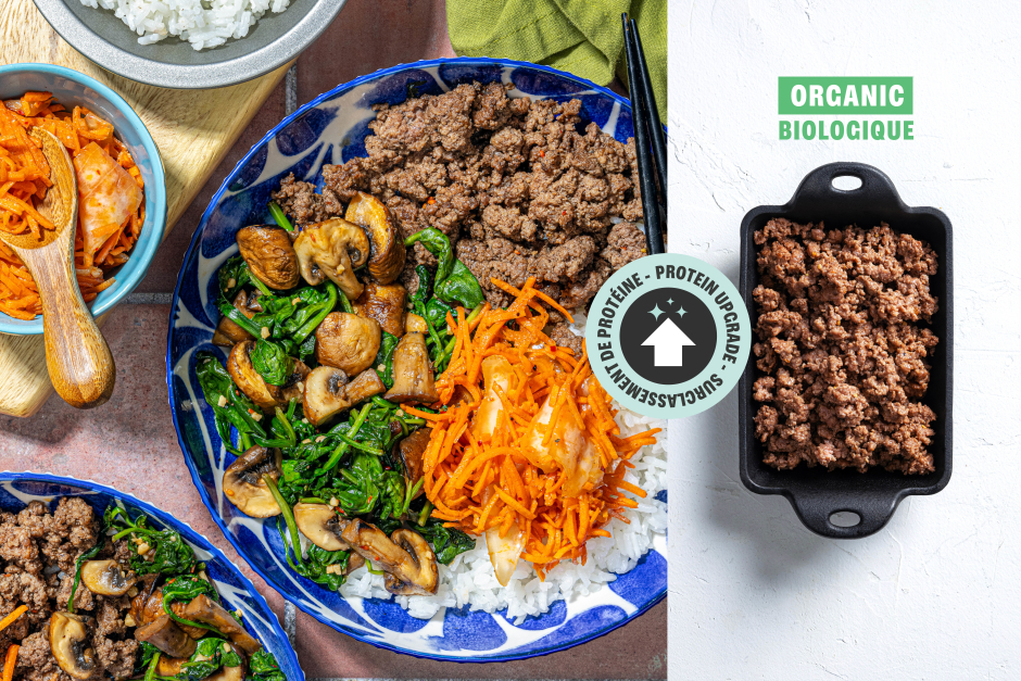 Protein Upgrade | Korean ORGANIC Beef & Mushroom Bibimbap