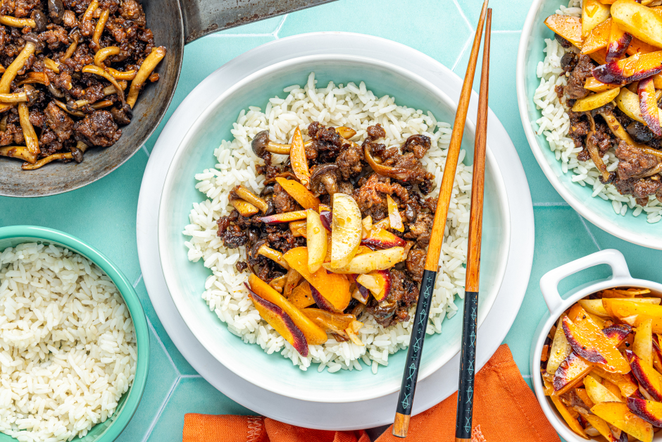 Impossible™ Beef & Shimeji Mushroom Bibimbap Bowls