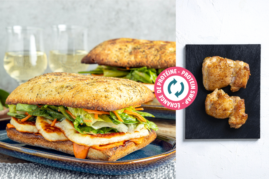 Protein Swap | Seared Chicken Sandwich with Spicy Sambal Mayo