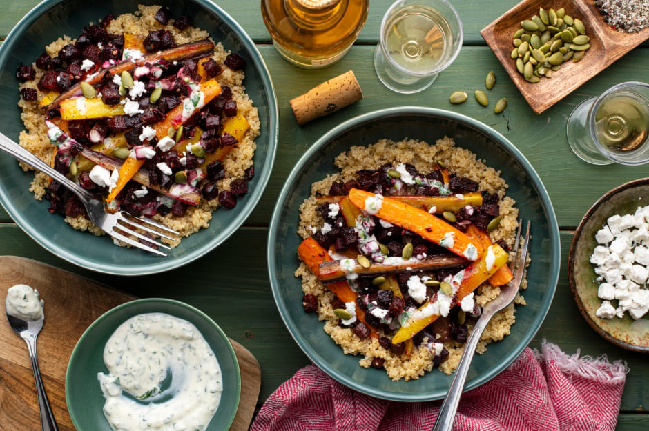 Green Goddess Carrots & Beets