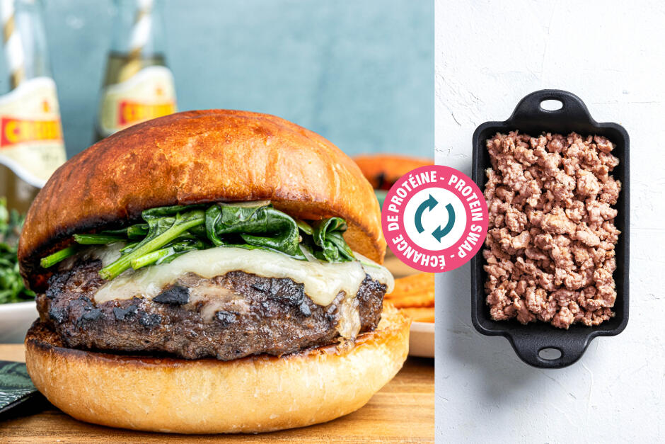 Protein Swap | French Onion Pork Cheeseburgers