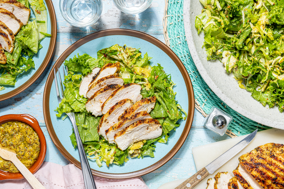 Zesty Pan-Grilled Chicken Salad