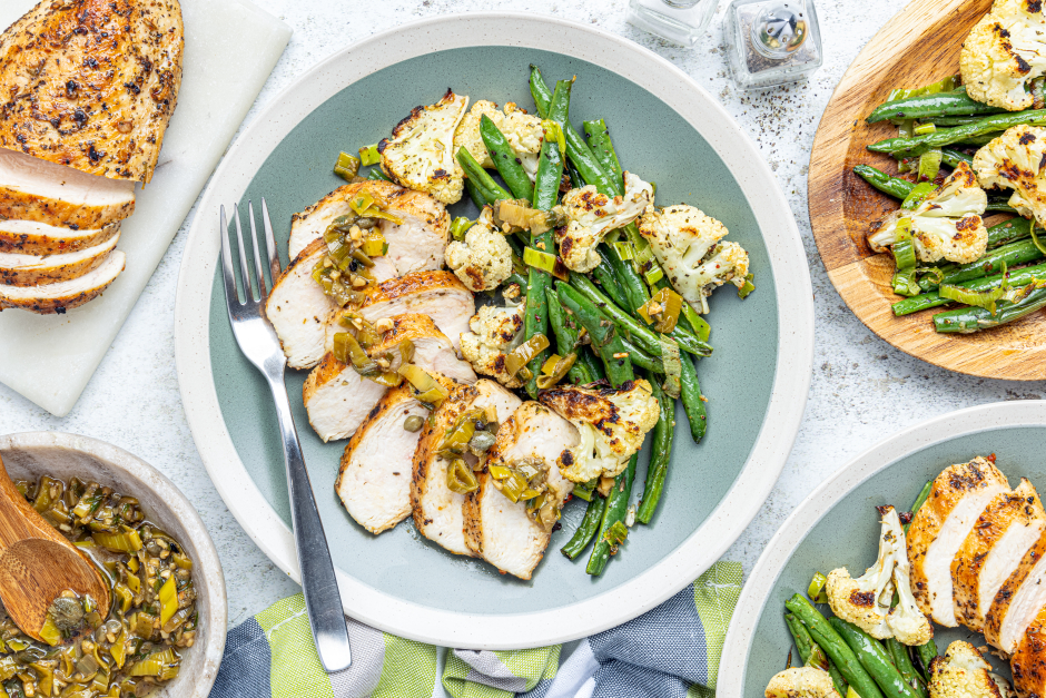 French-Style Chicken Breasts with Warm Tarragon Vinaigrette
