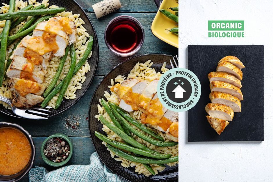 Protein Upgrade | Cheesy Roasted Pepper ORGANIC Chicken Breasts
