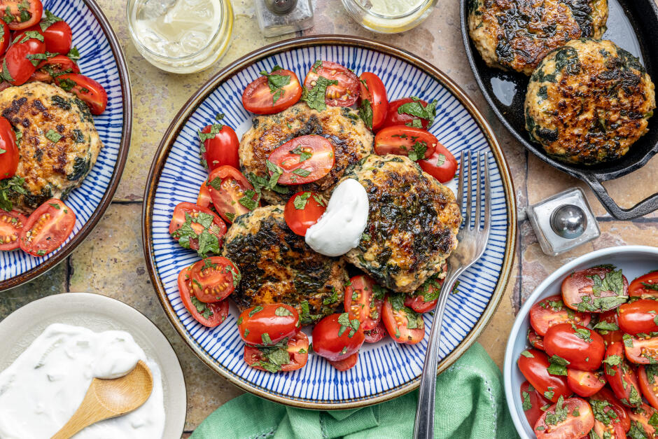 Pork Spanakopita Patties