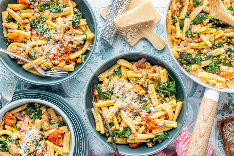 Meaty Pork Sausage & Roasted Garlic Gemelli