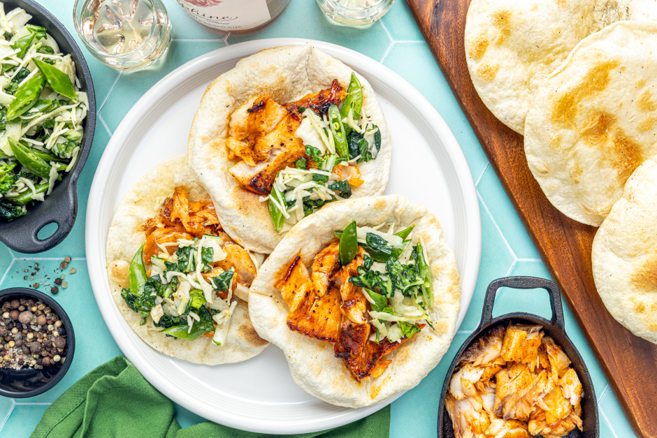 Hot Honey-Glazed Tilapia Tostadas