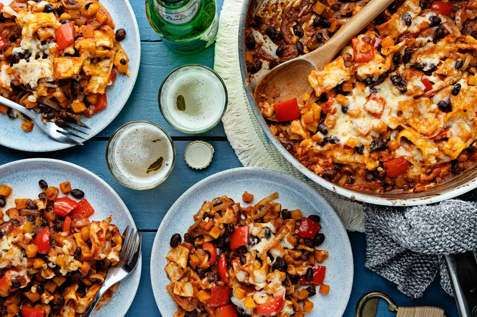 Vegetarian Enchilada Skillet