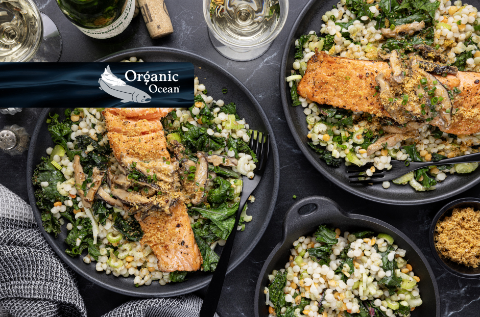 Truite steelhead avec sauce crémeuse aux shiitakes