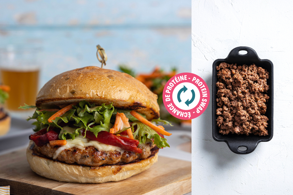 Protein Swap | Beef & Mozzarella Burgers