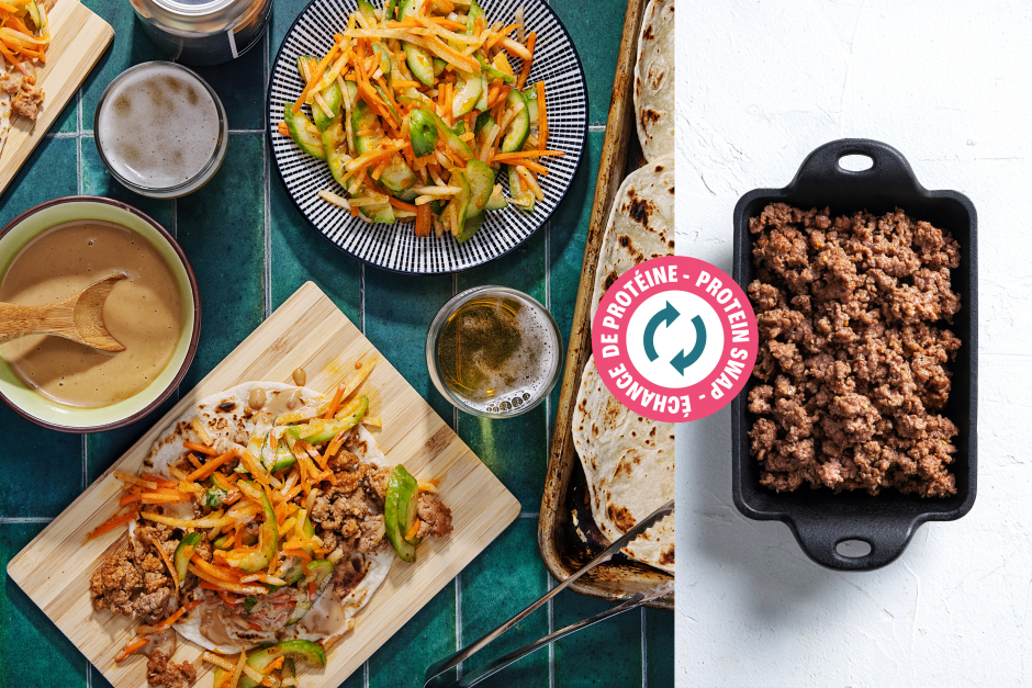 Protein Swap | Quick Ground Beef Bánh Mì Tacos