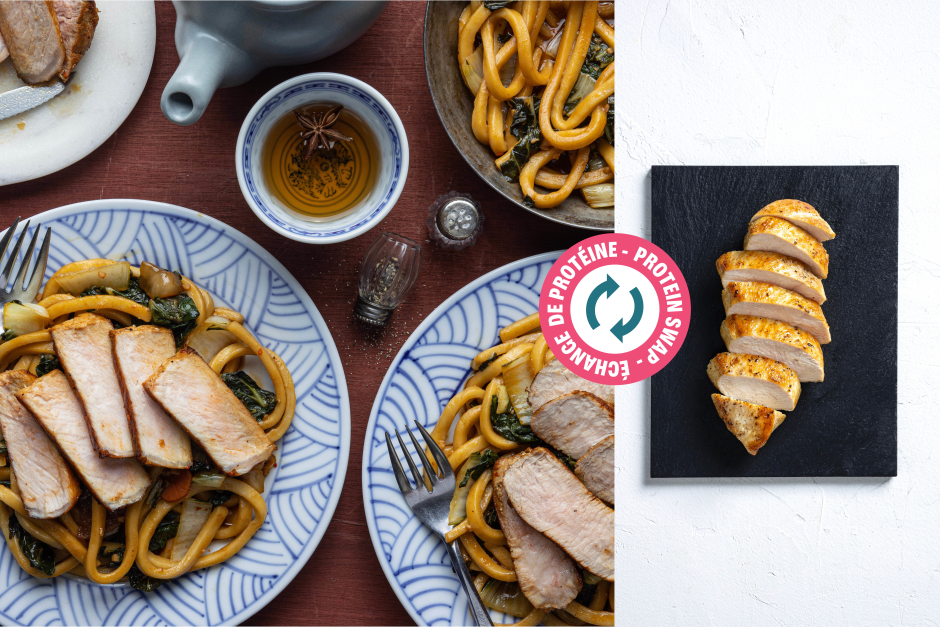 Échange de protéine | Poitrines de poulet avec beurre au kimchi