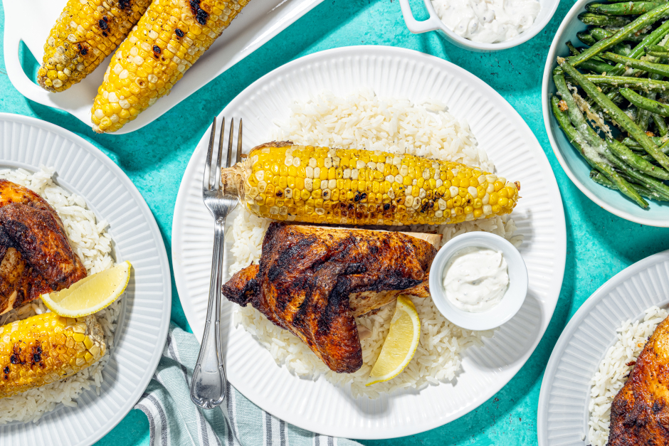 Poulet en crapaudine grillé
