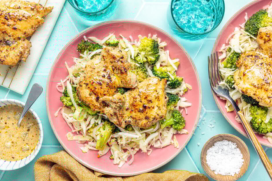 Poulet avec sauce crème sure-câpres