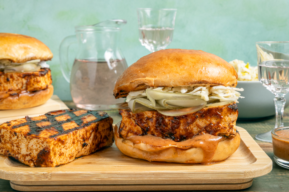 BBQ Tofu Burgers